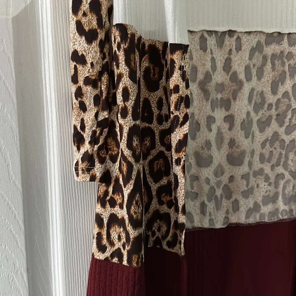 Leopard Long Cardigan - Picture 2 of 2